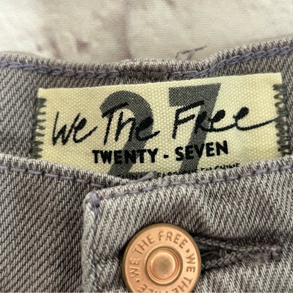 Free People Gray Jean Shorts - Picture 11 of 15